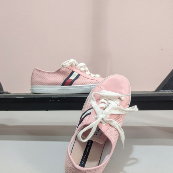 Tommy Hilfiger Shoes - Tommy Hilfinger Pink and White Sneakers Size 7